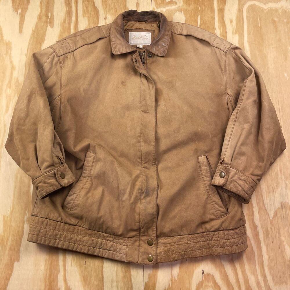 Vintage 70s/80s Marshall Field’s Leather Suede Jacket – Men’s M
